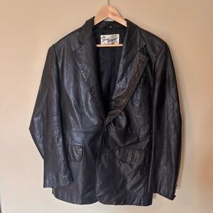 Tony Alamo Vintage 80s Leather Blazer Jacket